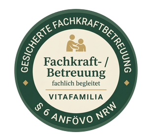 Gütesiegel: Gesicherte Fachkraftbetreuung, fachlich begleitet – § 6 ANFÖVO NRW